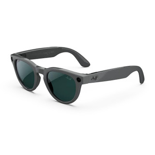 عینک هوشمند ری بن متا مدل هدلاینر | headliner frame Shiny Asteroid Grey lens Clear to Emerald Transitions®
